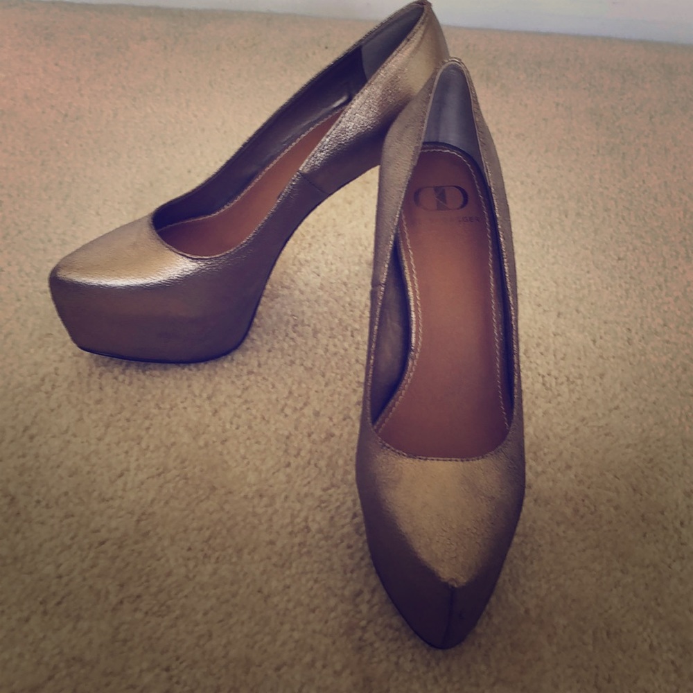 Metallic stilettos